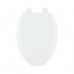Centoco 900-301 Wood Elongated Toilet Seat with Closed Front  Crane White - B001F6VB06